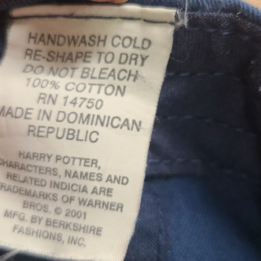 2001 Harry Potter Hat Youth or Small Y2K